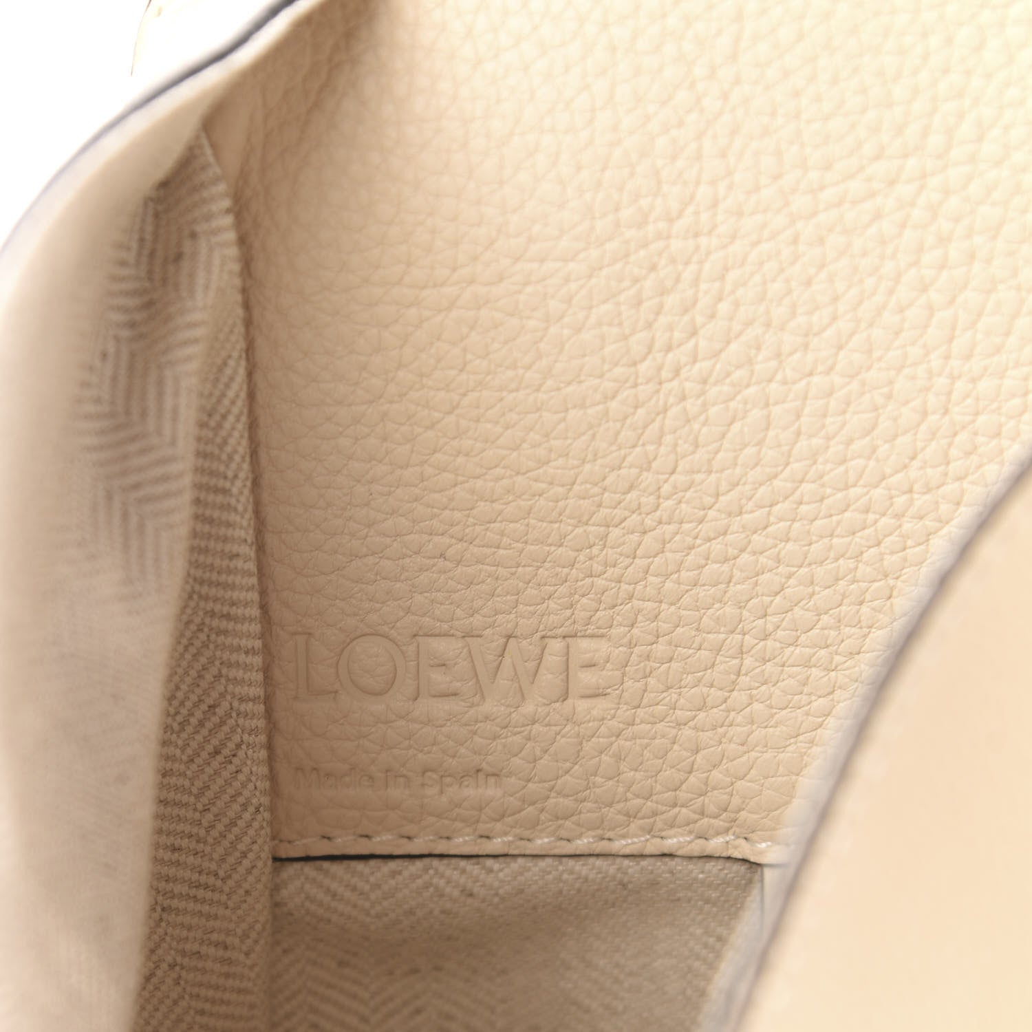 Loewe Grained Calfskin Small Hammock Shoulder Bag Neutral 9 of 10