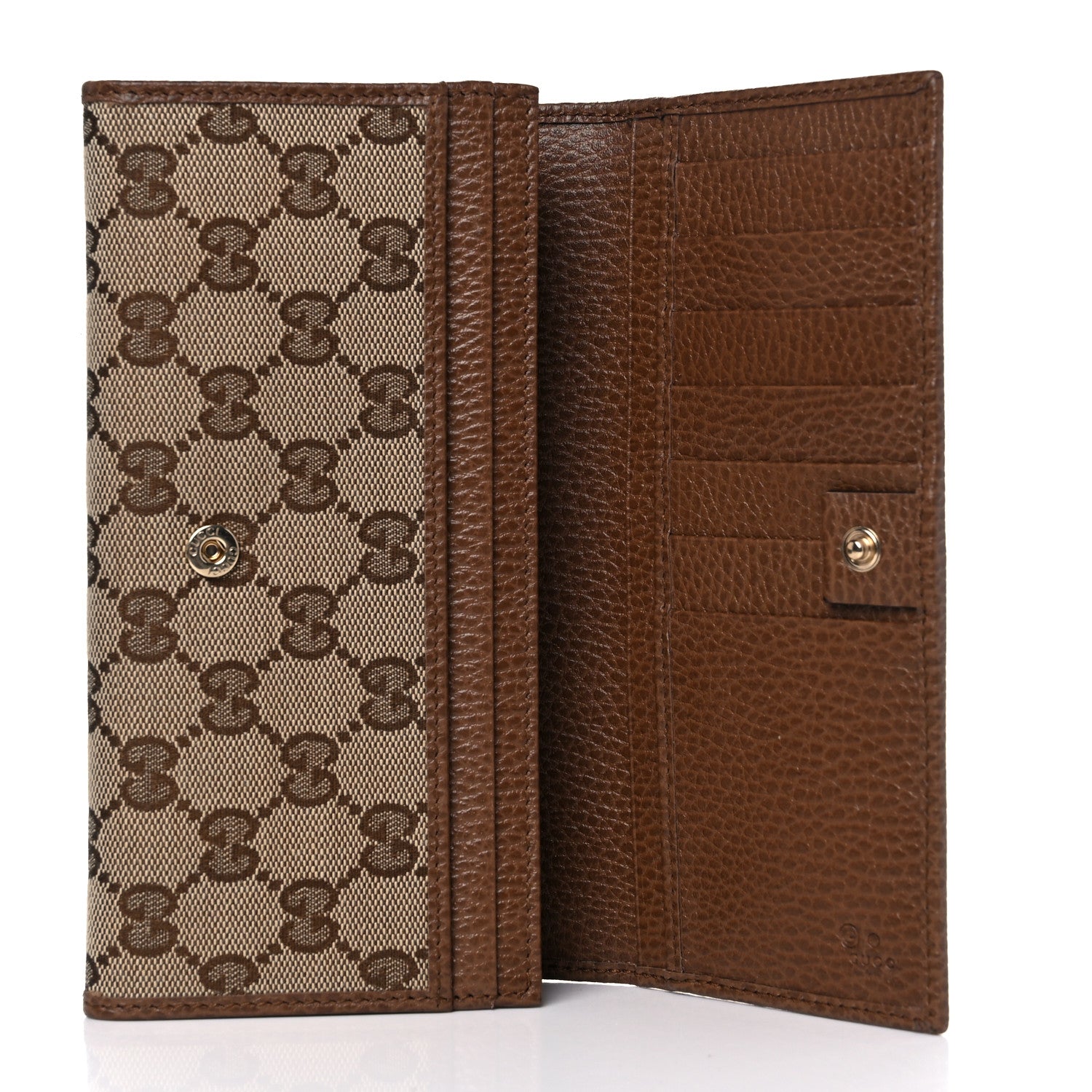 Gucci Monogram Continental Flap Wallet Brown 5 of 8