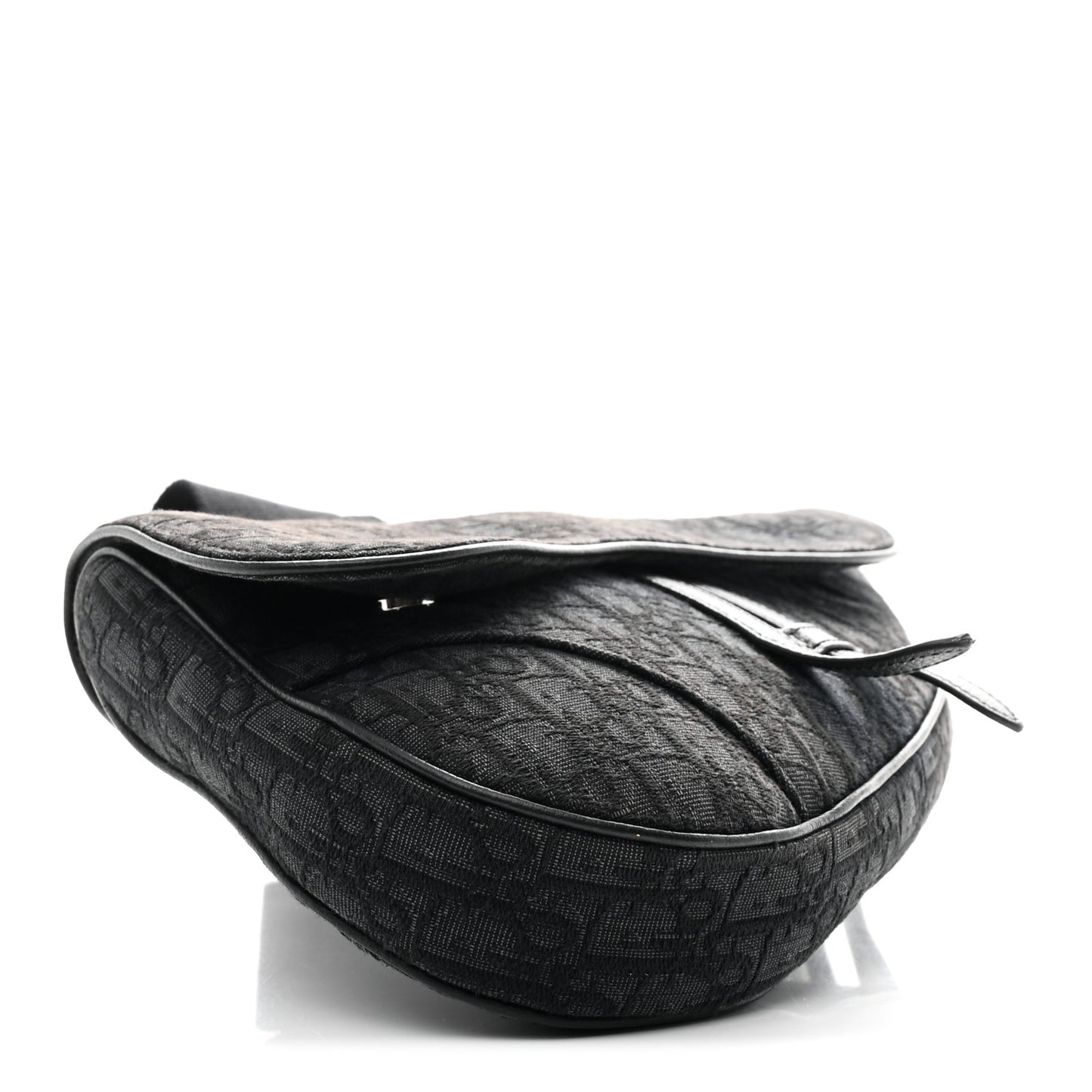 Oblique Mens Saddle Bag Black
