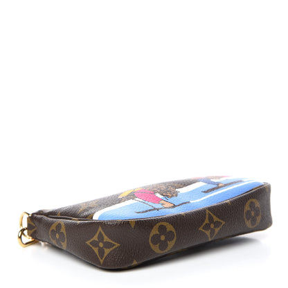Louis Vuitton Monogram 2018 Christmas Animation Mini Bears Pochette Accessories 4 of 9