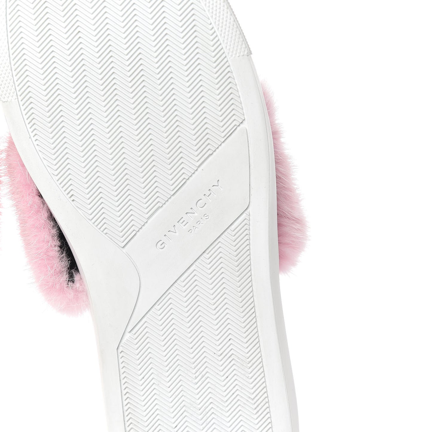 Calfskin Mink Fur Womens Urban Street Sneakers 39 White Rose