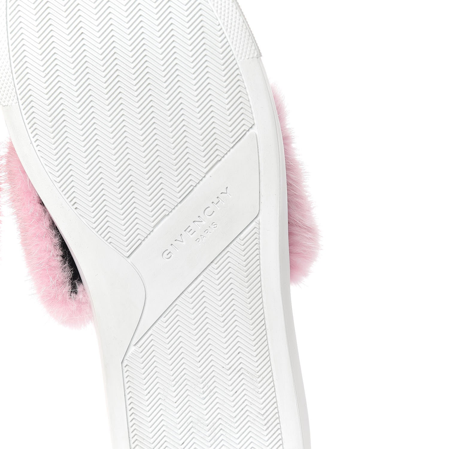 Givenchy Calfskin Mink Fur Womens Urban Street Sneakers 39 White Rose 5 of 11