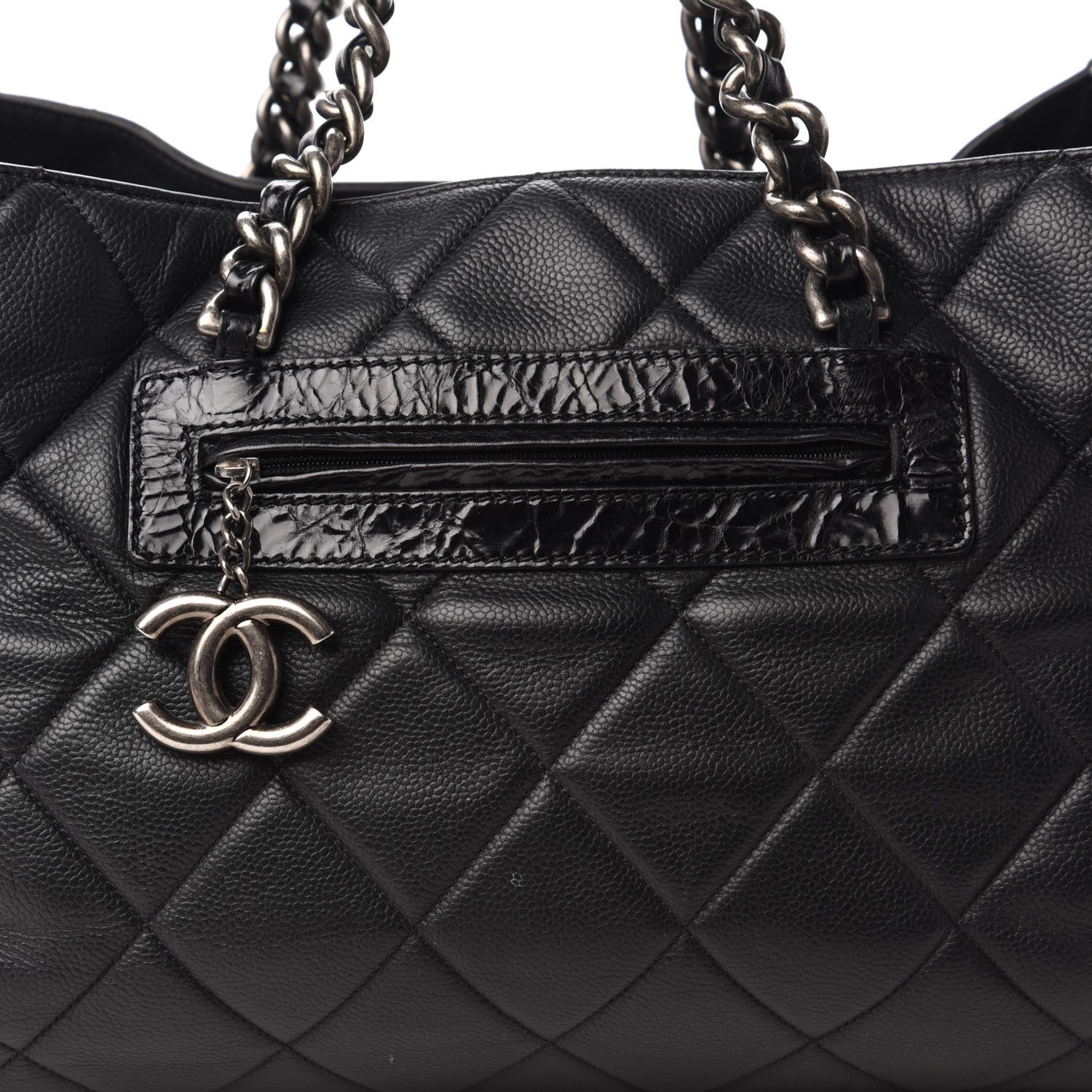 Chanel Caviar Quilted Coco Casual Tote Black 10 of 10