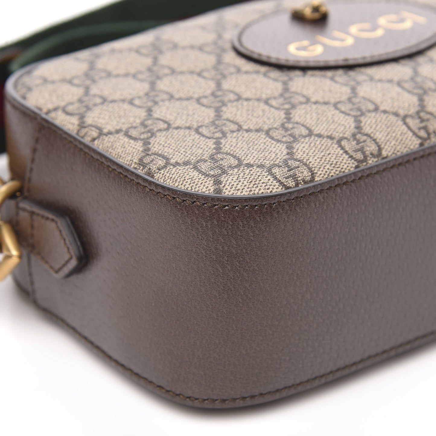 GG Supreme Monogram Web Neo Vintage Shoulder Bag Beige New Acero Crop
