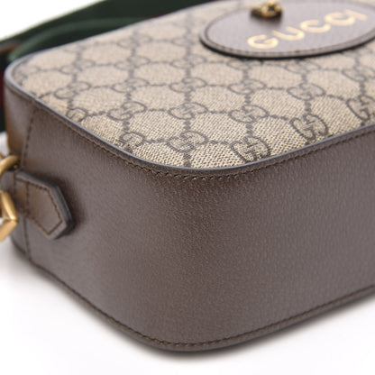 Gucci GG Supreme Monogram Web Neo Vintage Shoulder Bag Beige New Acero Crop 8 of 11