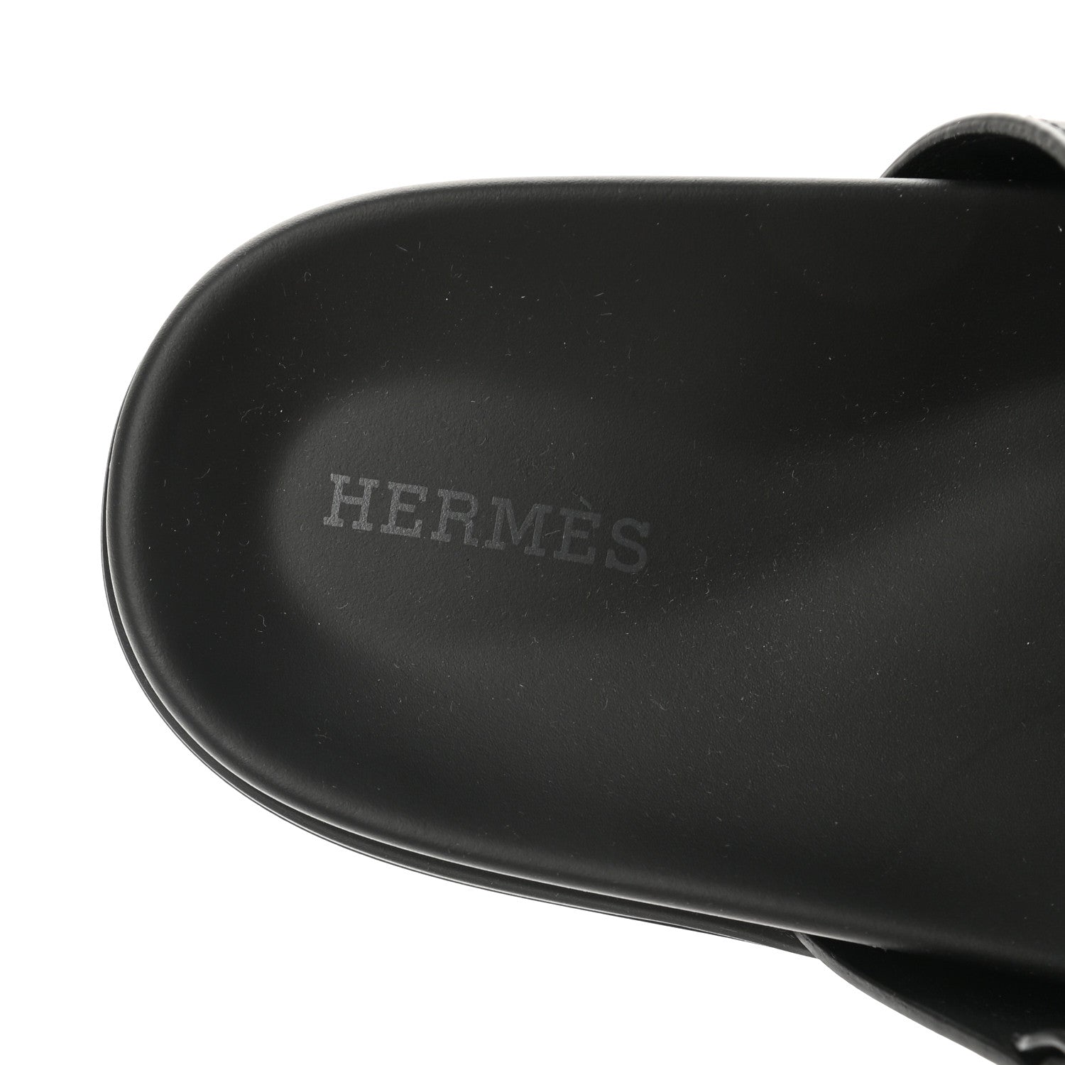 Hermes Calfskin Womens Chypre Sandals 38 Black 7 of 9