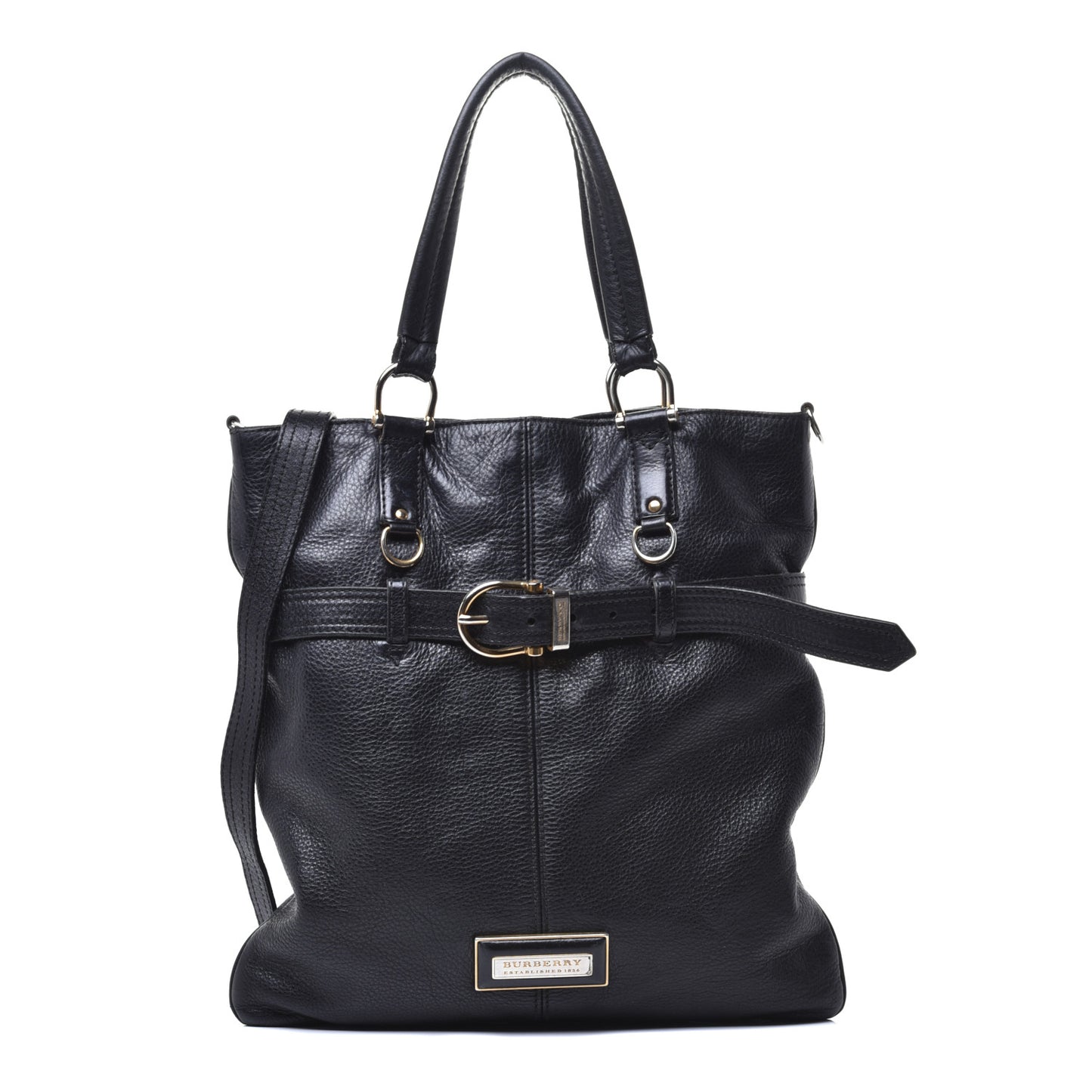 Grainy Calfskin Tote Black