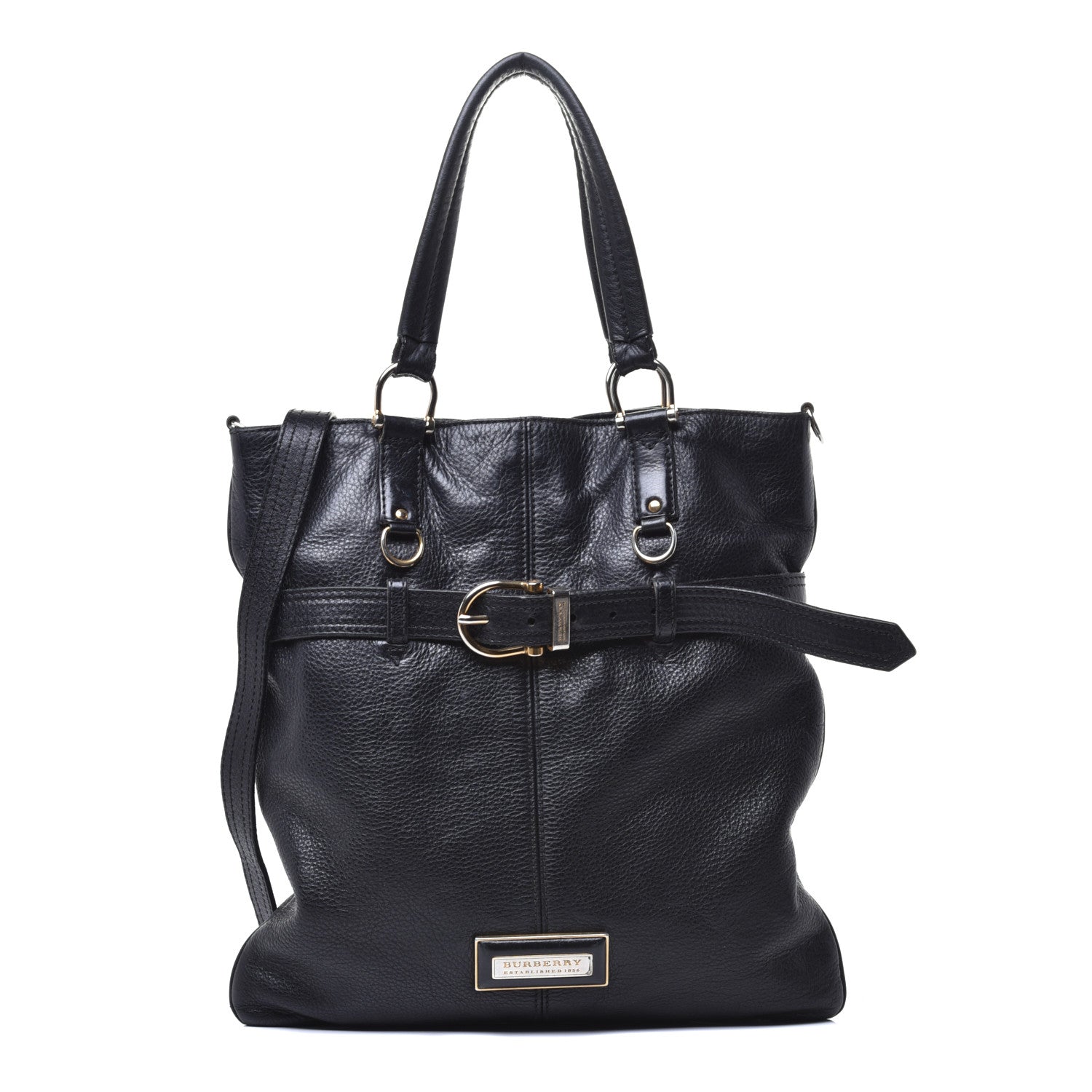 Burberry Grainy Calfskin Tote Black 1 of 8