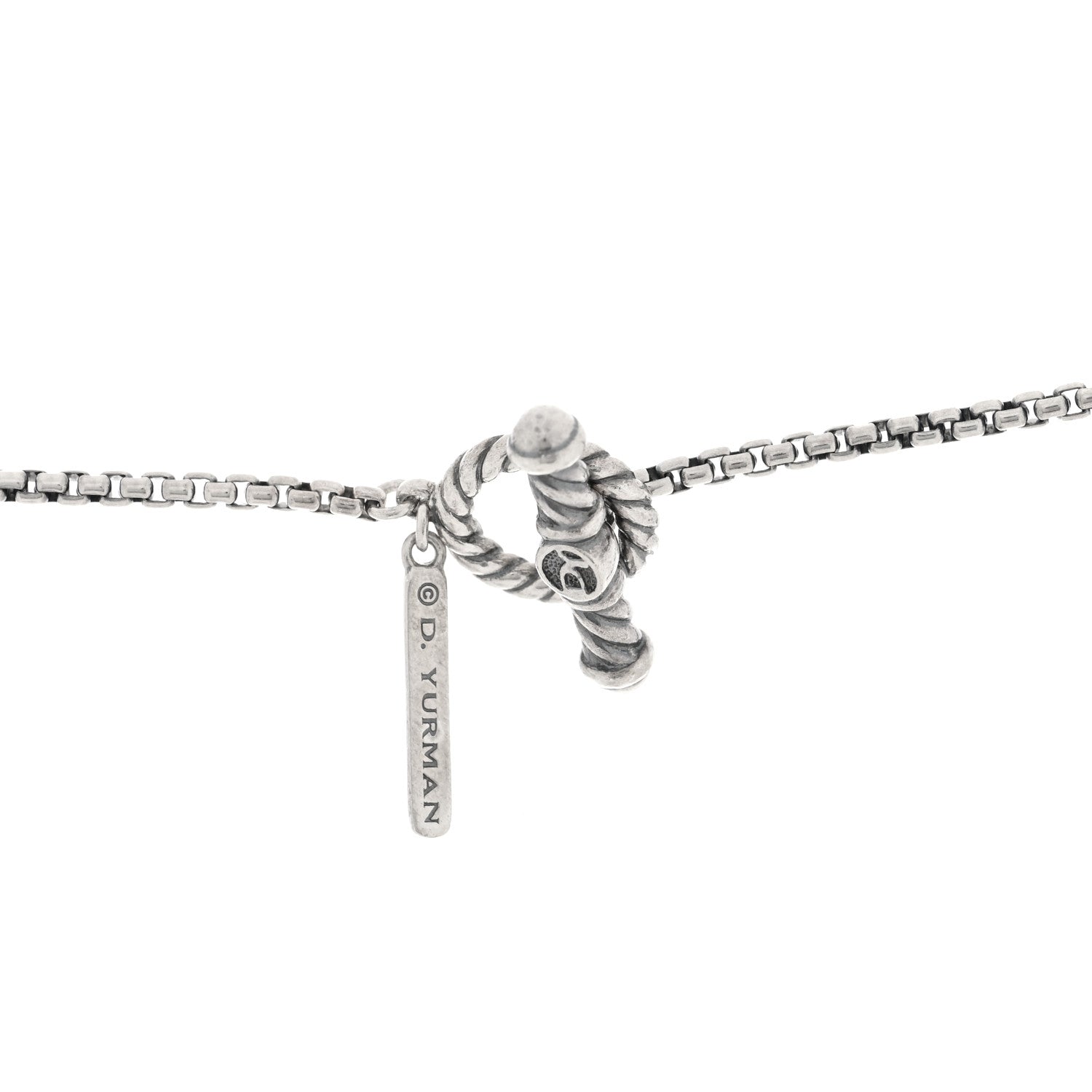 David Yurman Sterling Silver DY Elements Chain Necklace 4 of 4