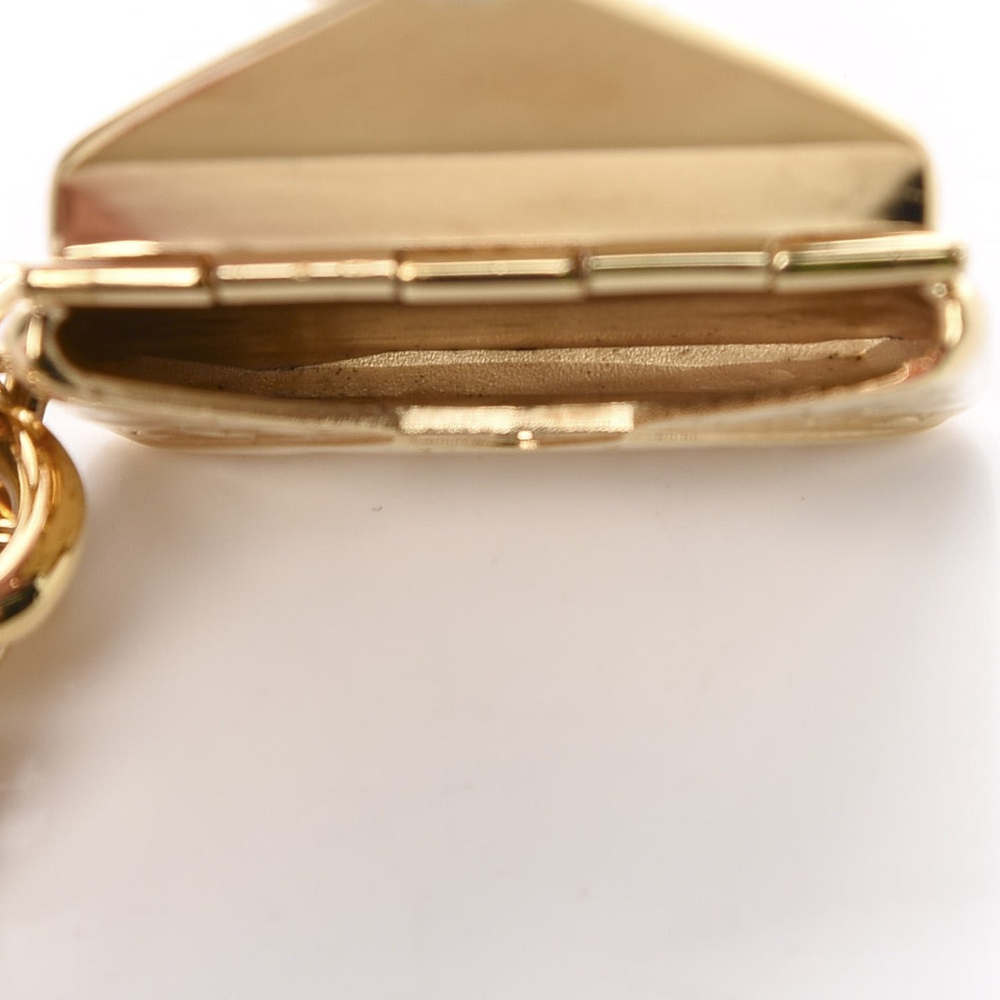 Love Note Envelope Bag Charm Key Holder Gold