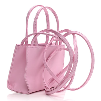 Telfar Vegan Leather Small Shopping Bag Bubblegum 3 of 8