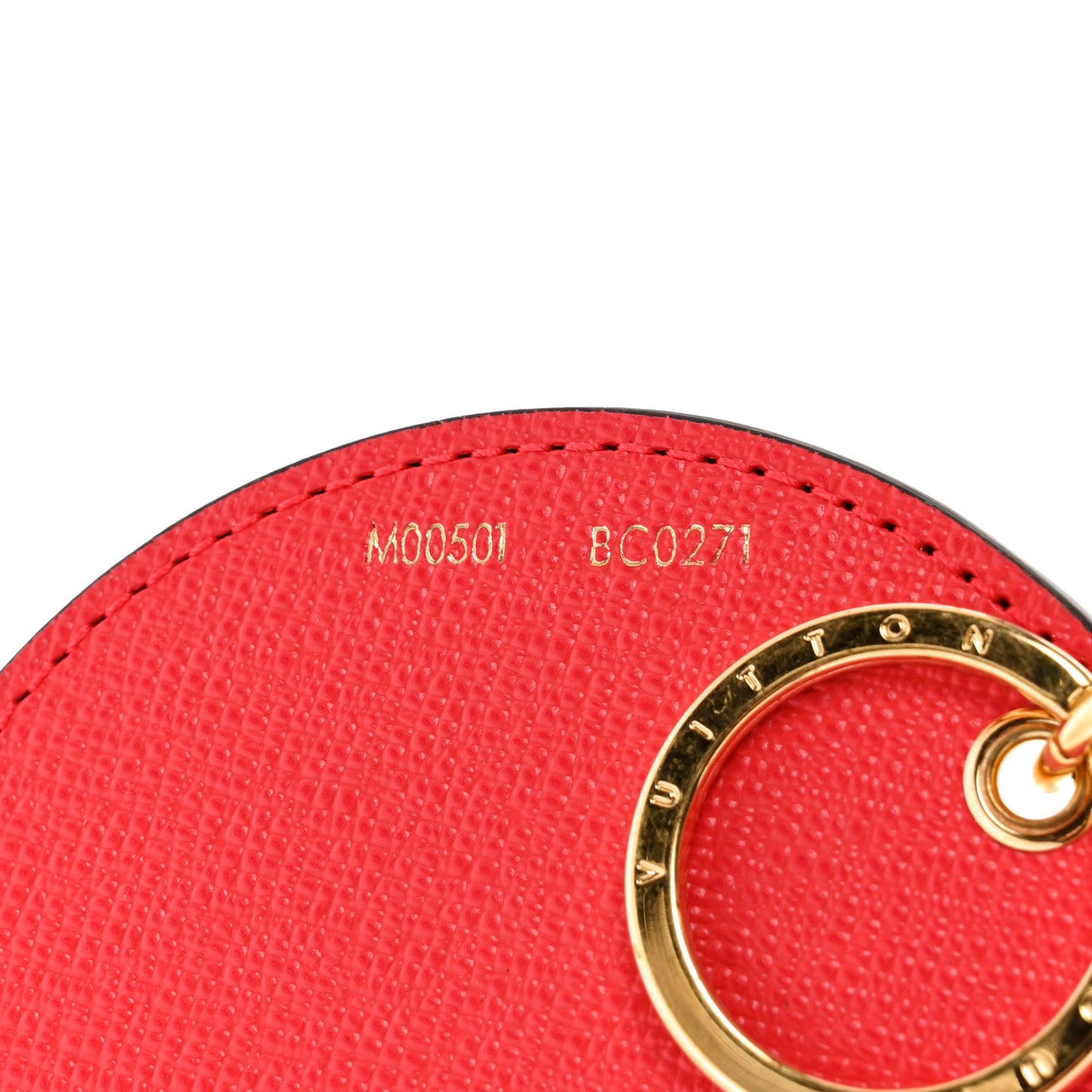 Monogram 2021 Christmas Animation London Bag Charm Key Ring Red