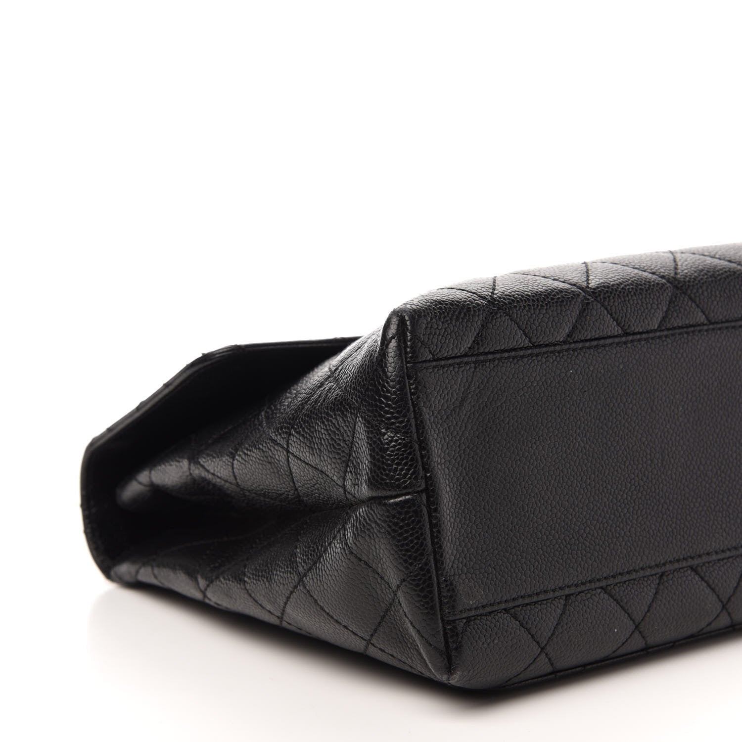 Chanel Caviar Quilted Jumbo Kelly Flap Black 6 of 13