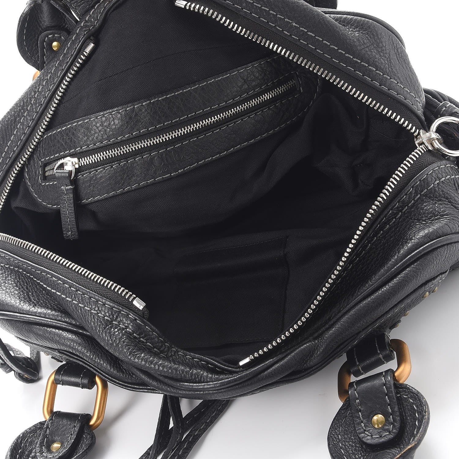 Chloe Calfskin Paddington Satchel Black 5 of 12