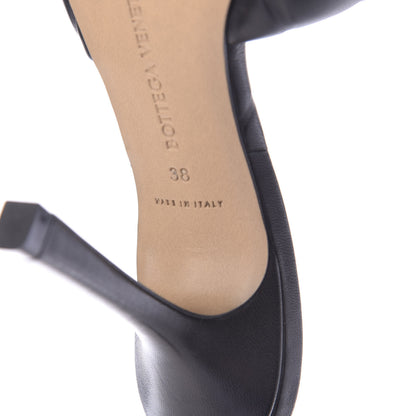 Bottega Veneta Nappa Quilted Rubber Lido Mule Sandals 38 Black 9 of 11