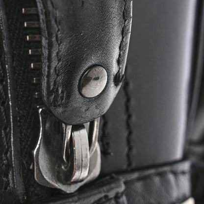 Burberry Prorsum Calfskin Studded Knight Satchel Black 15 of 19