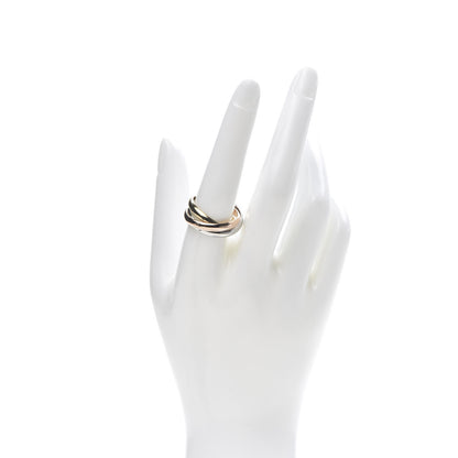 Cartier 18K Pink Yellow White Gold Classic Trinity Ring 60 9 2 of 5