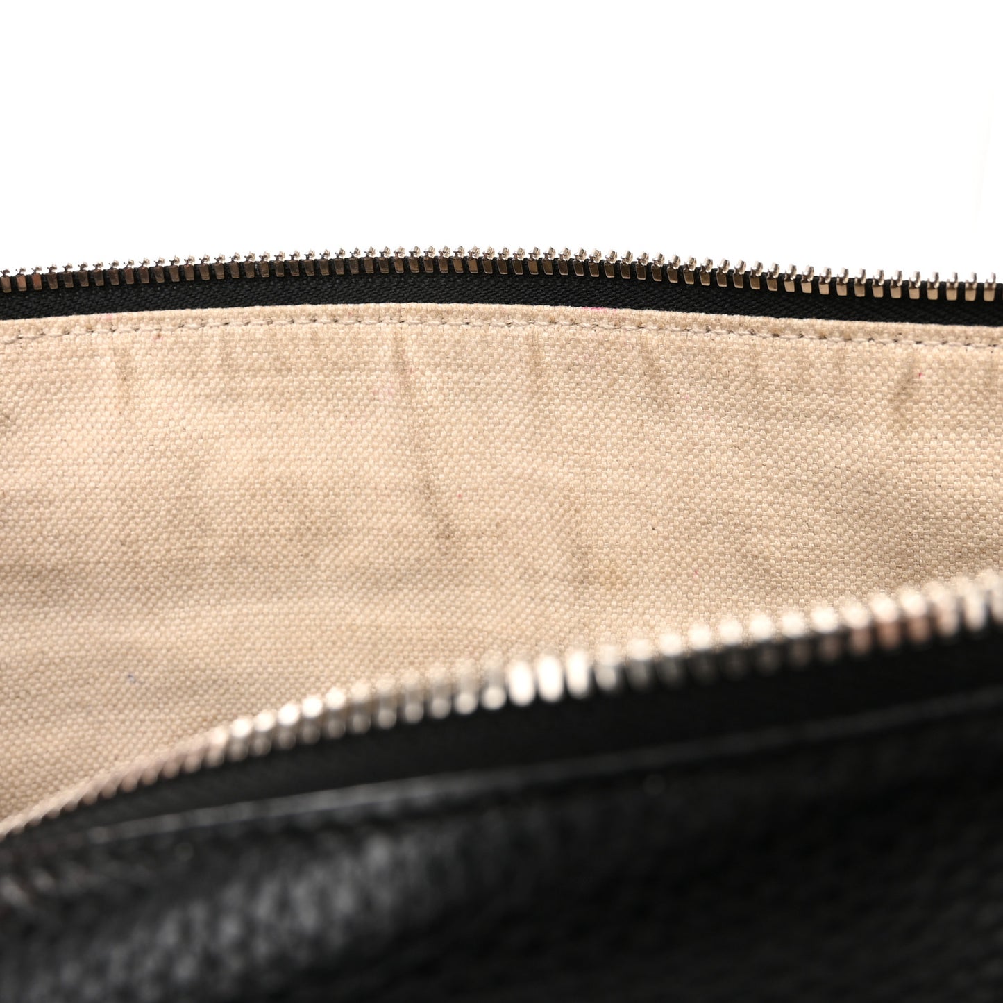 Pebbled Calfskin Medium Soho Messenger Bag Black