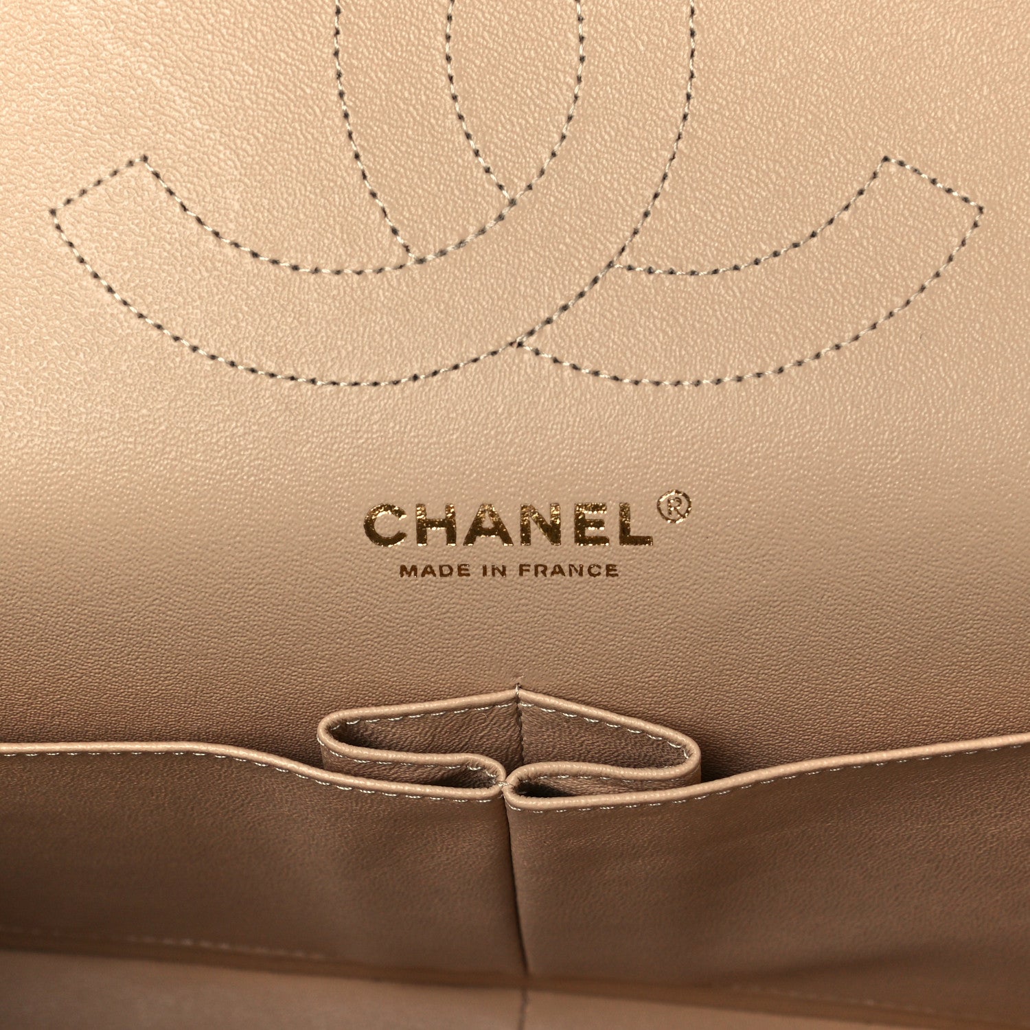 Chanel Caviar Quilted Jumbo Double Flap Beige Clair 6 of 12