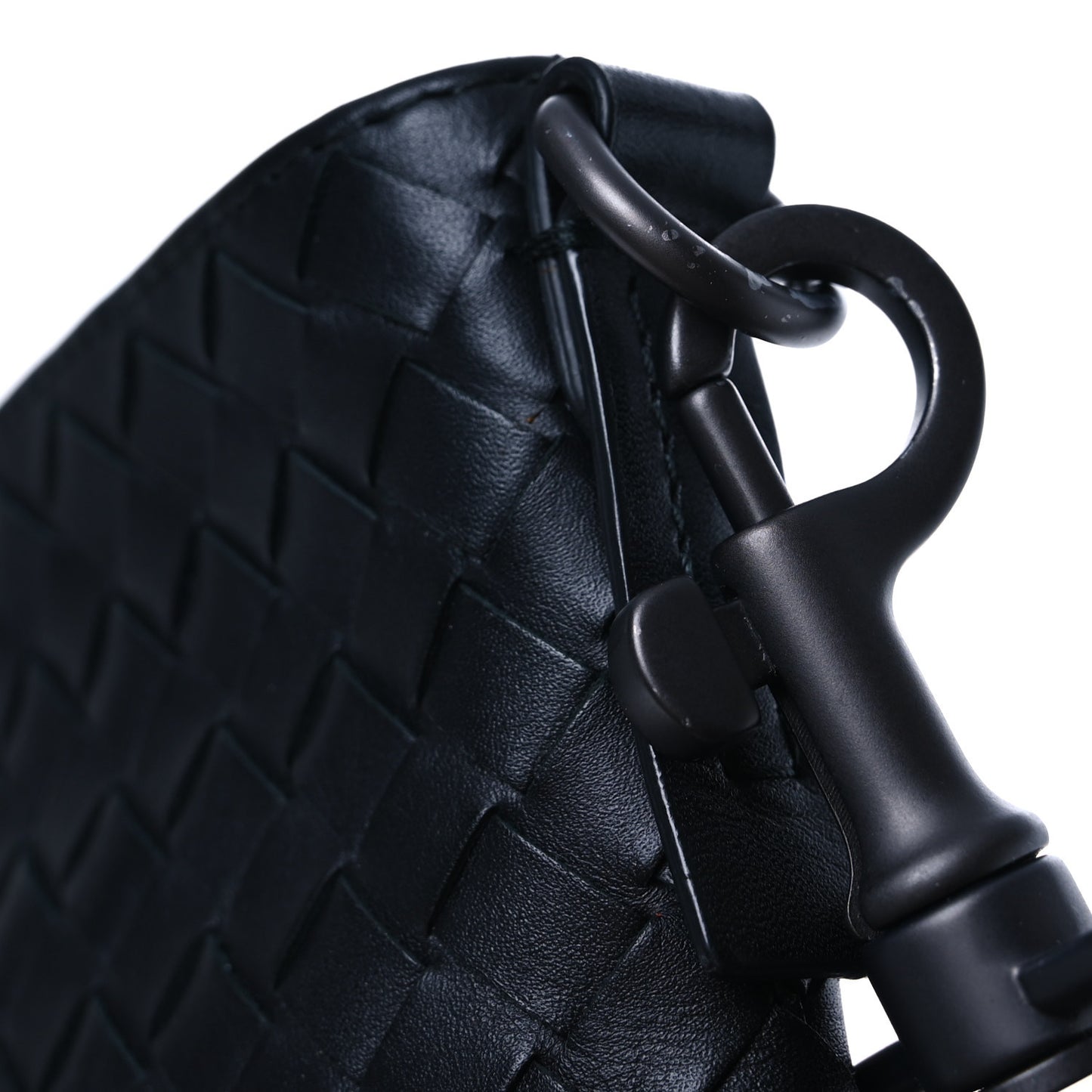 Nappa Intrecciato VN Crossbody Messenger Bag Black