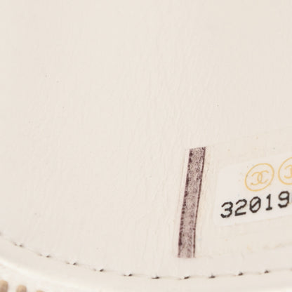 Chanel Caviar Quilted Small Vanity Case With Chain White 7 of 12