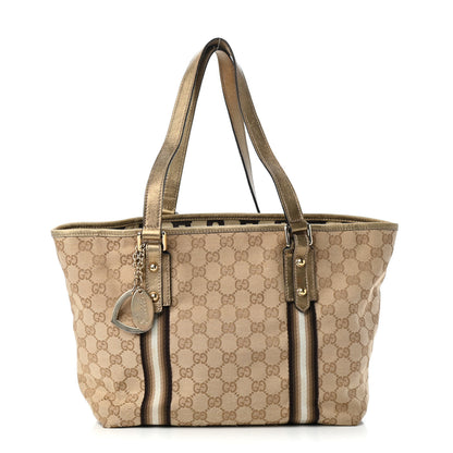 Gucci Monogram Medium Jolicoeur Tote Metallic 1 of 13