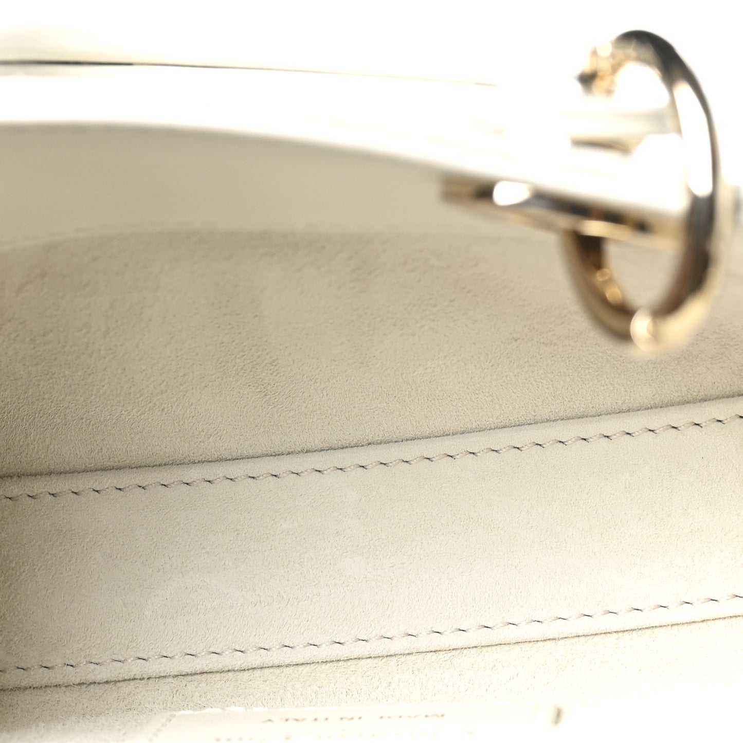 Lambskin Cannage Micro Lady D-Joy Latte