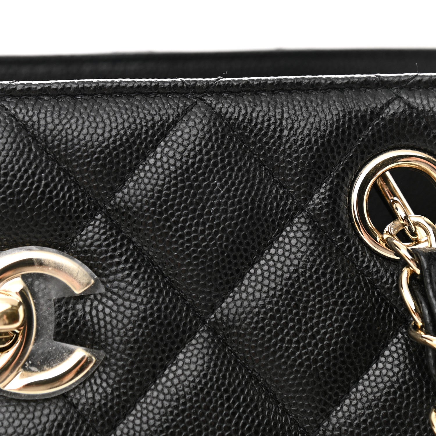 Chanel Caviar Quilted Large Shopping Tote Black 11 of 12