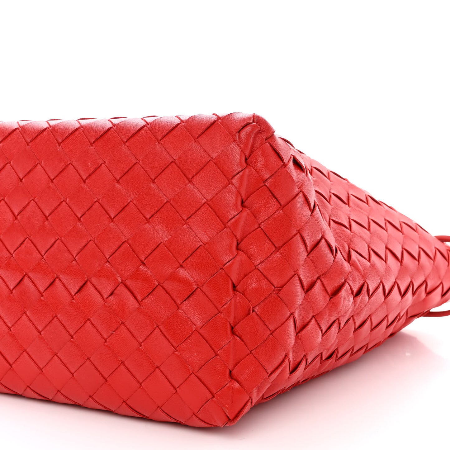 Nappa Intrecciato Garda Tote Red