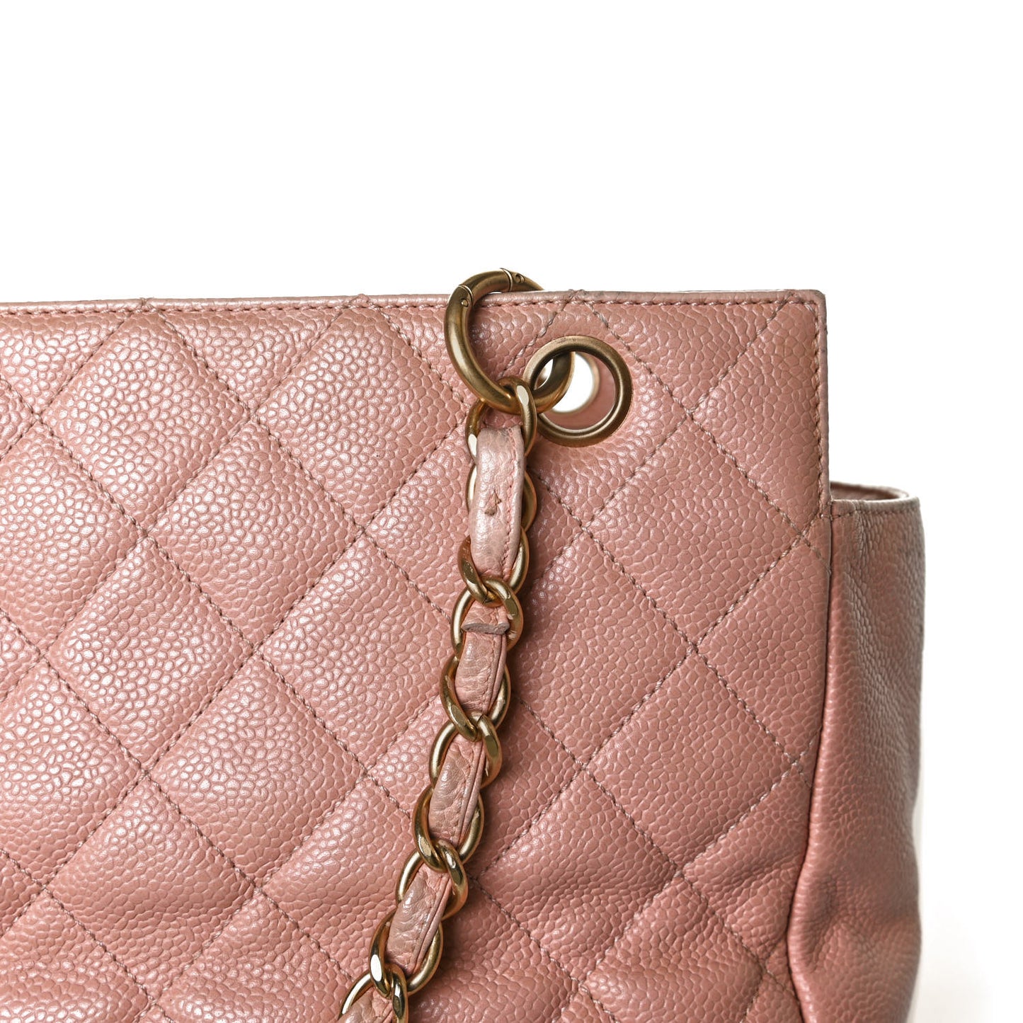 Caviar Quilted Petit Timeless Shopping Tote PTT Pink