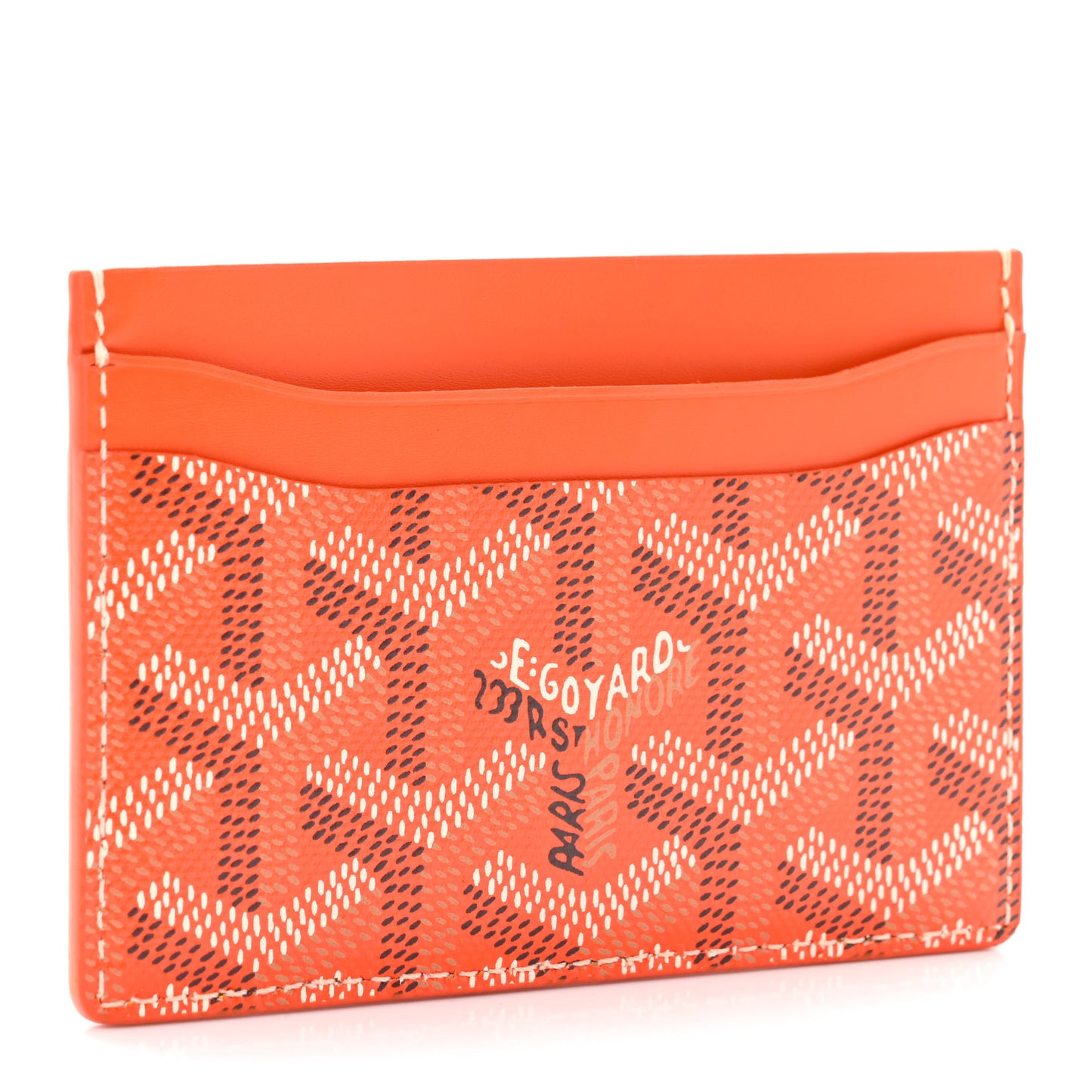 Goyardine Saint Sulpice Card Holder Orange