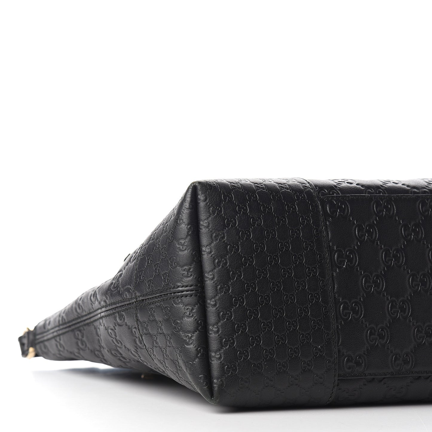 Guccissima Medium Bree Foldover Tote Black