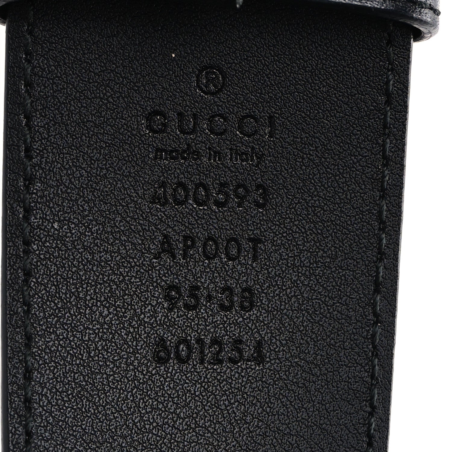 Gucci Calfskin Double G 40mm Belt 95 38 Black 5 of 5