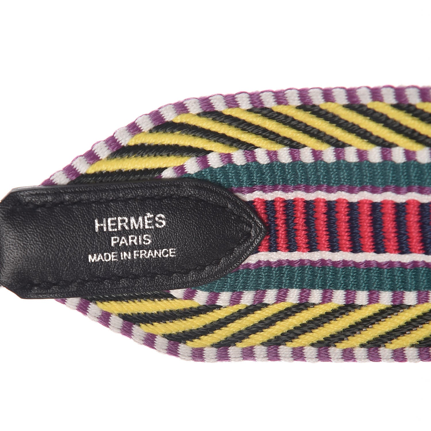 Hermes Toile Swift 50mm Sangle Cavale Shoulder Strap Multicolor Black 3 of 5
