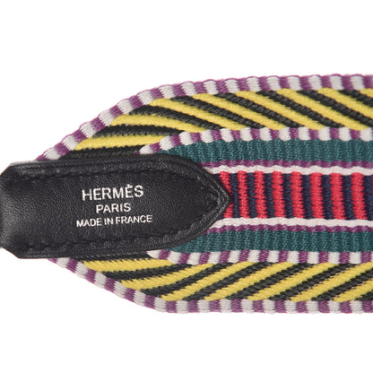 Hermes Toile Swift 50mm Sangle Cavale Shoulder Strap Multicolor Black 3 of 5