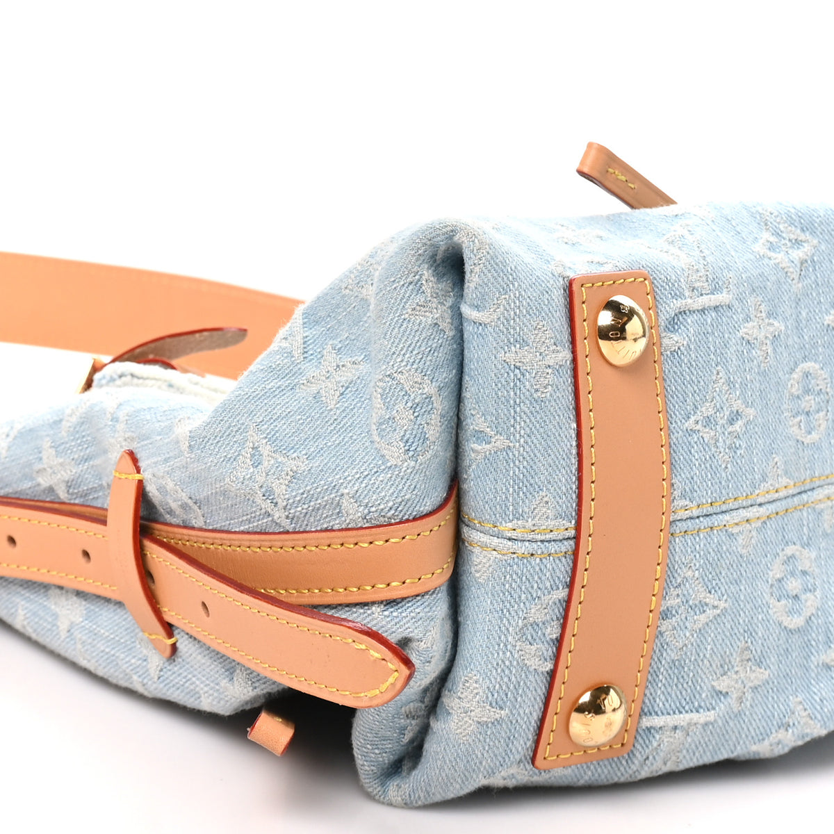Louis Vuitton Monogram Denim CarryAll PM Sky Blue 9 of 11