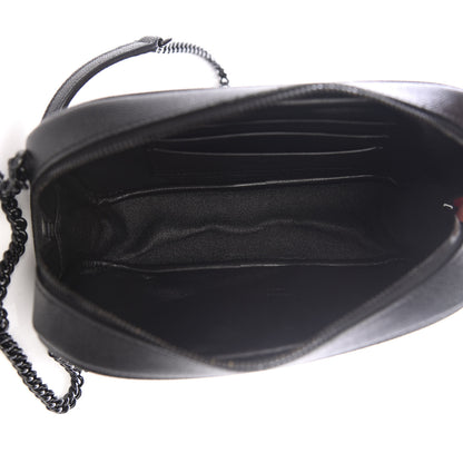 Saint Laurent Grain De Poudre Matelasse Monogram Mini Lou Camera Bag Black 4 of 9