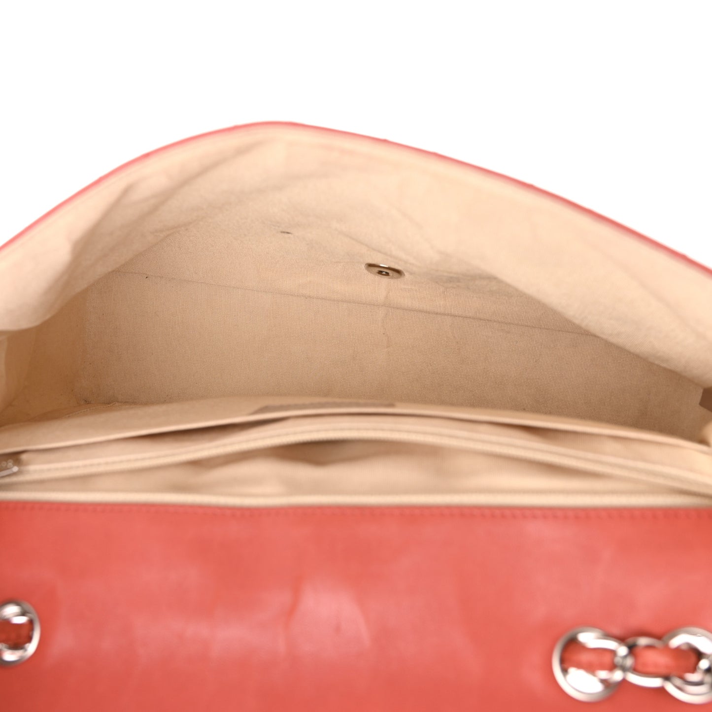 Lambskin Large Coco Rider Flap Coral