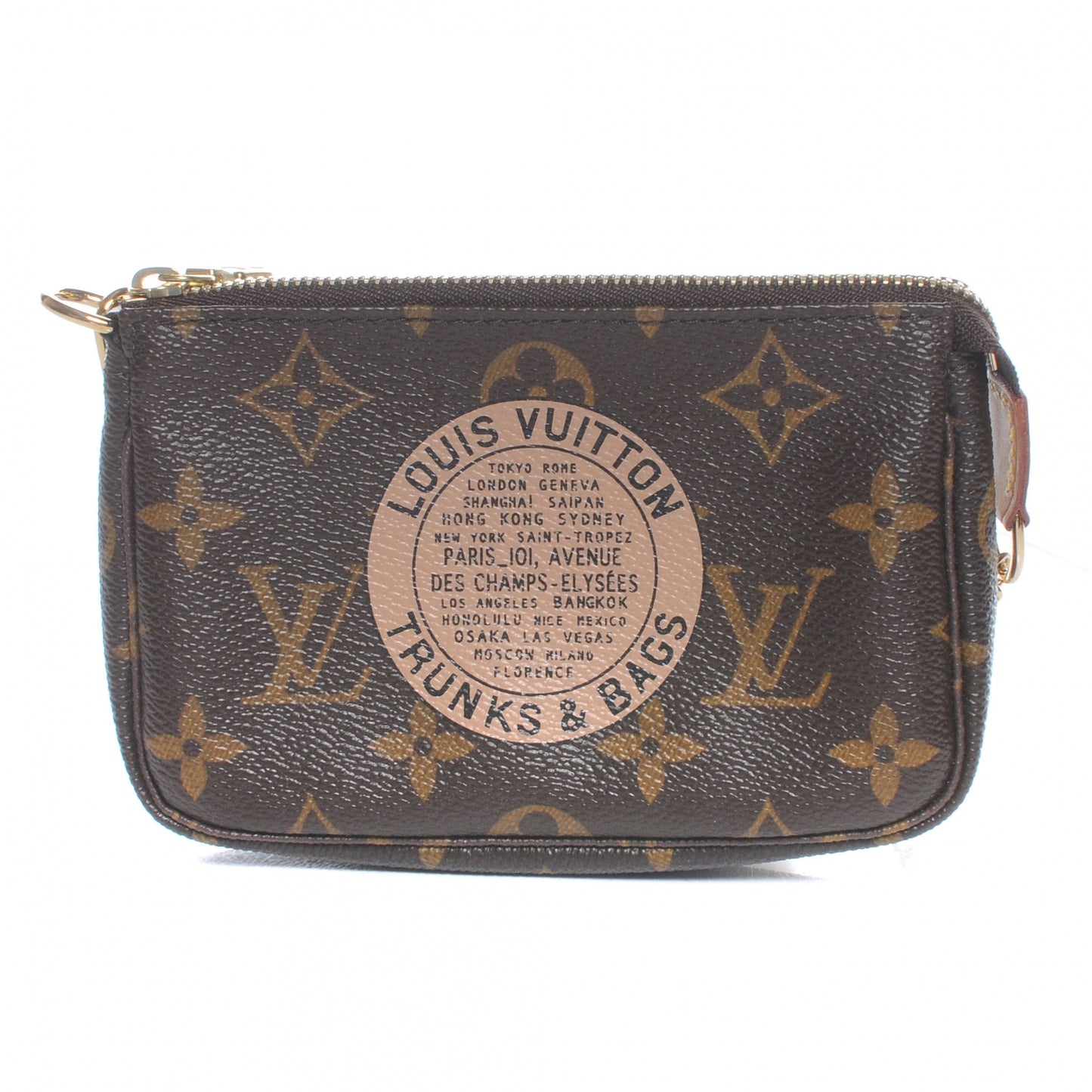 Monogram Complice Trunks and Bags Mini Pochette Accessories Beige