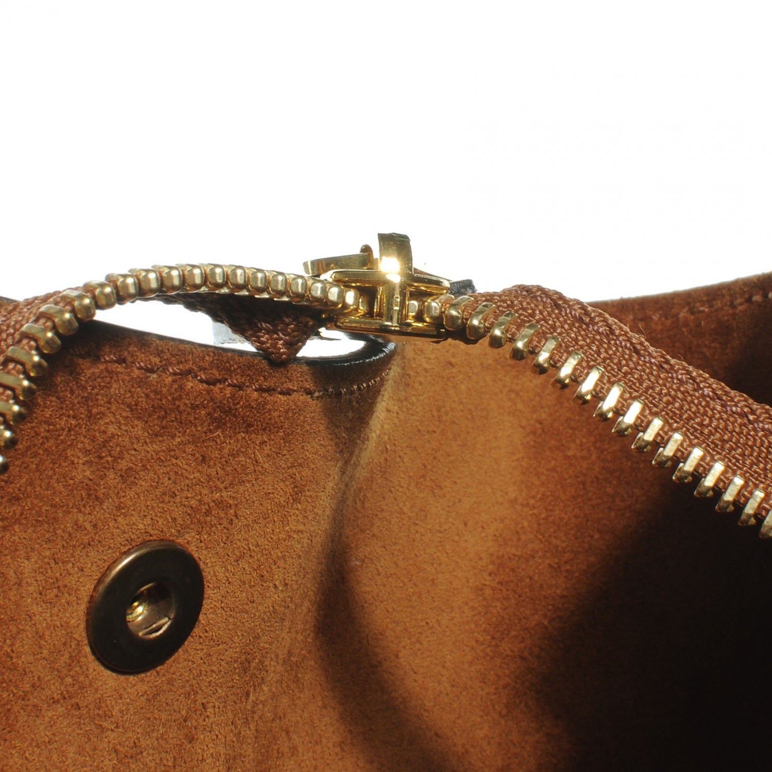 Celine Calfskin and Suede Small Trapeze Tan 8 of 9