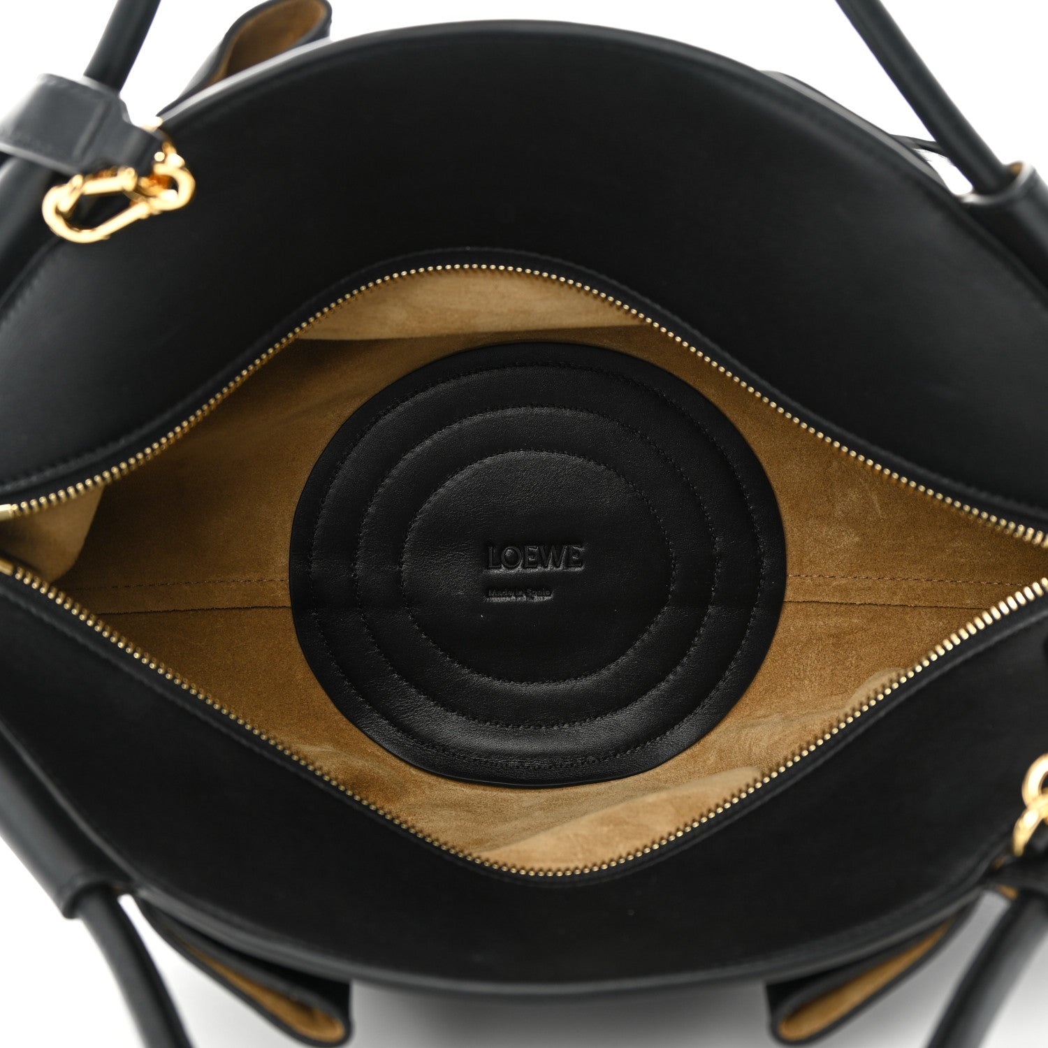 Loewe Shiny Nappa Calfskin Paseo Bag Black 5 of 19