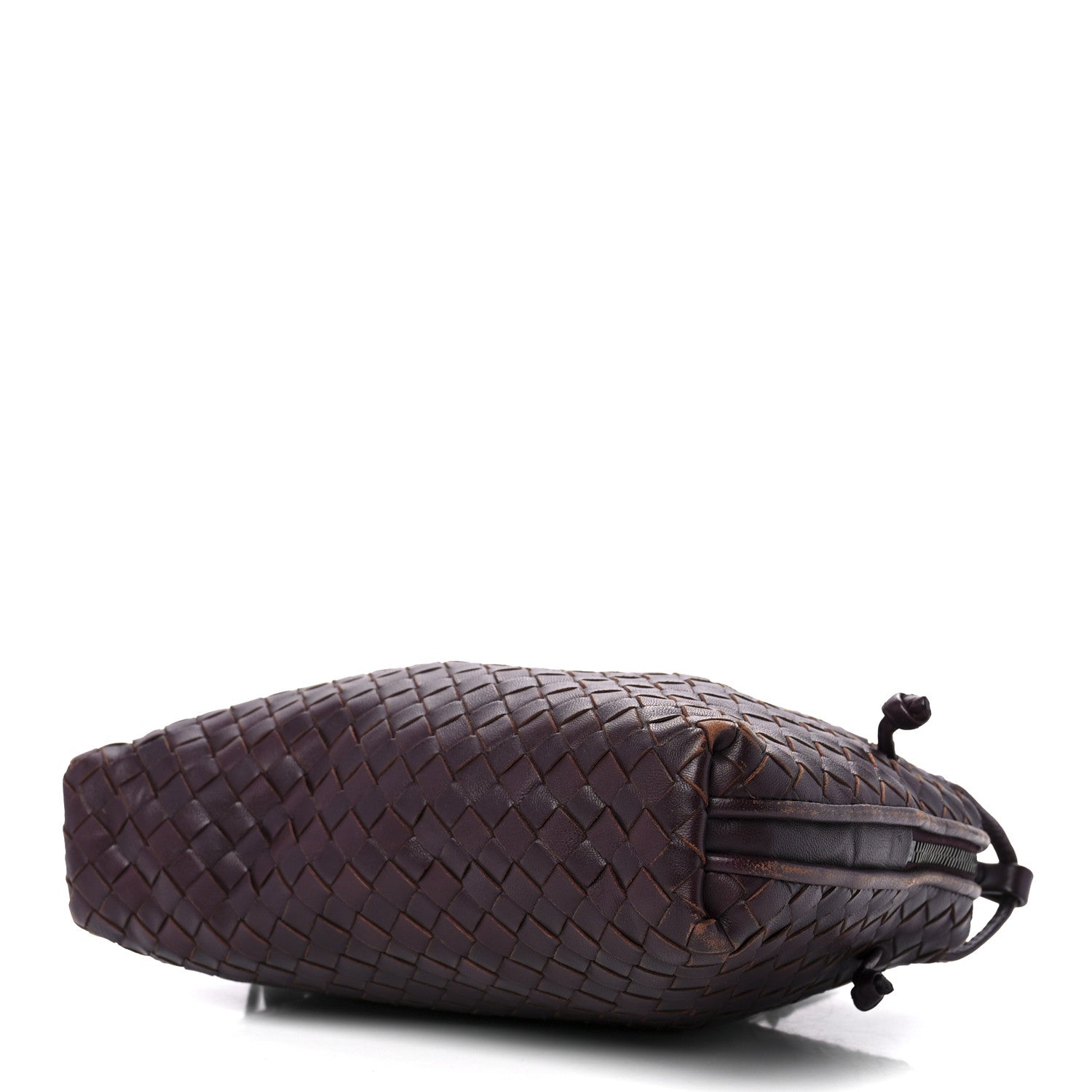 Bottega Veneta Nappa Intrecciato Nodini Crossbody Messenger Burgundy 12 of 17