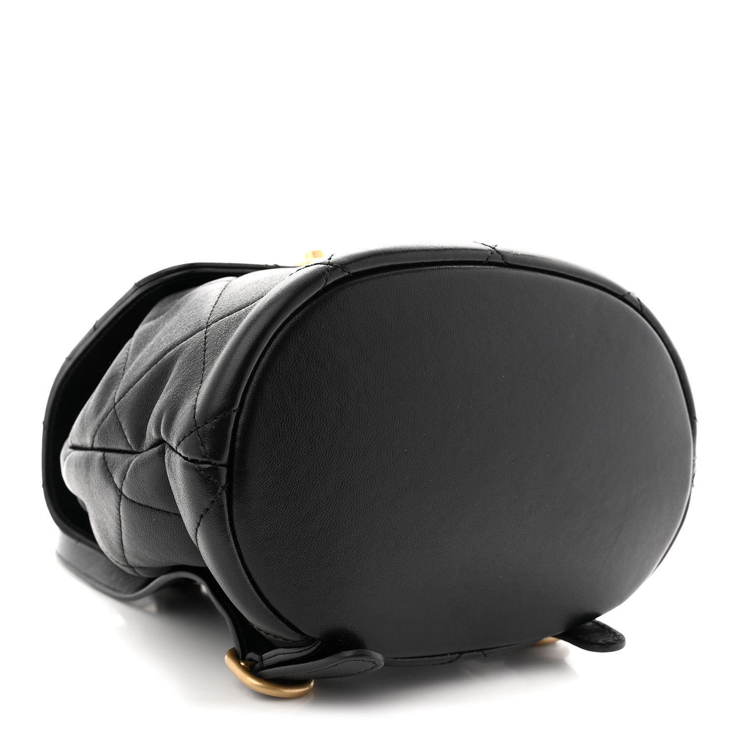 Chanel Lambskin Quilted Logo Mini Backpack Black 1867501