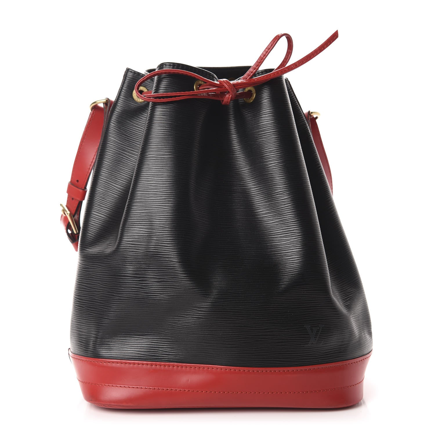 Louis Vuitton Epi Bi-Color Noe Castillan Red Black 1 of 11