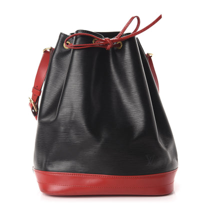 Louis Vuitton Epi Bi-Color Noe Castillan Red Black 1 of 11