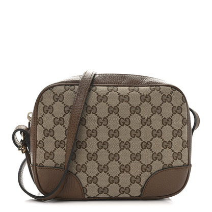 Gucci Monogram Mini Bree Messenger Bag Beige Tabacco 1 of 9