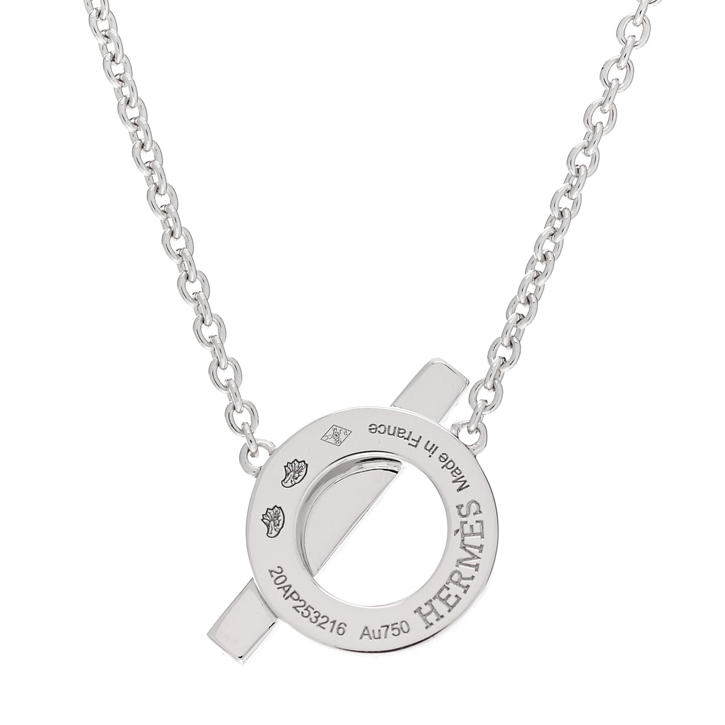 18K White Gold Diamond Finesse Pendant Necklace
