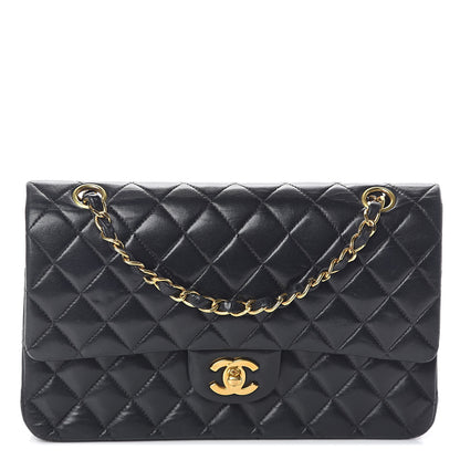 Chanel Lambskin Quilted Medium Double Flap Black 1 of 12