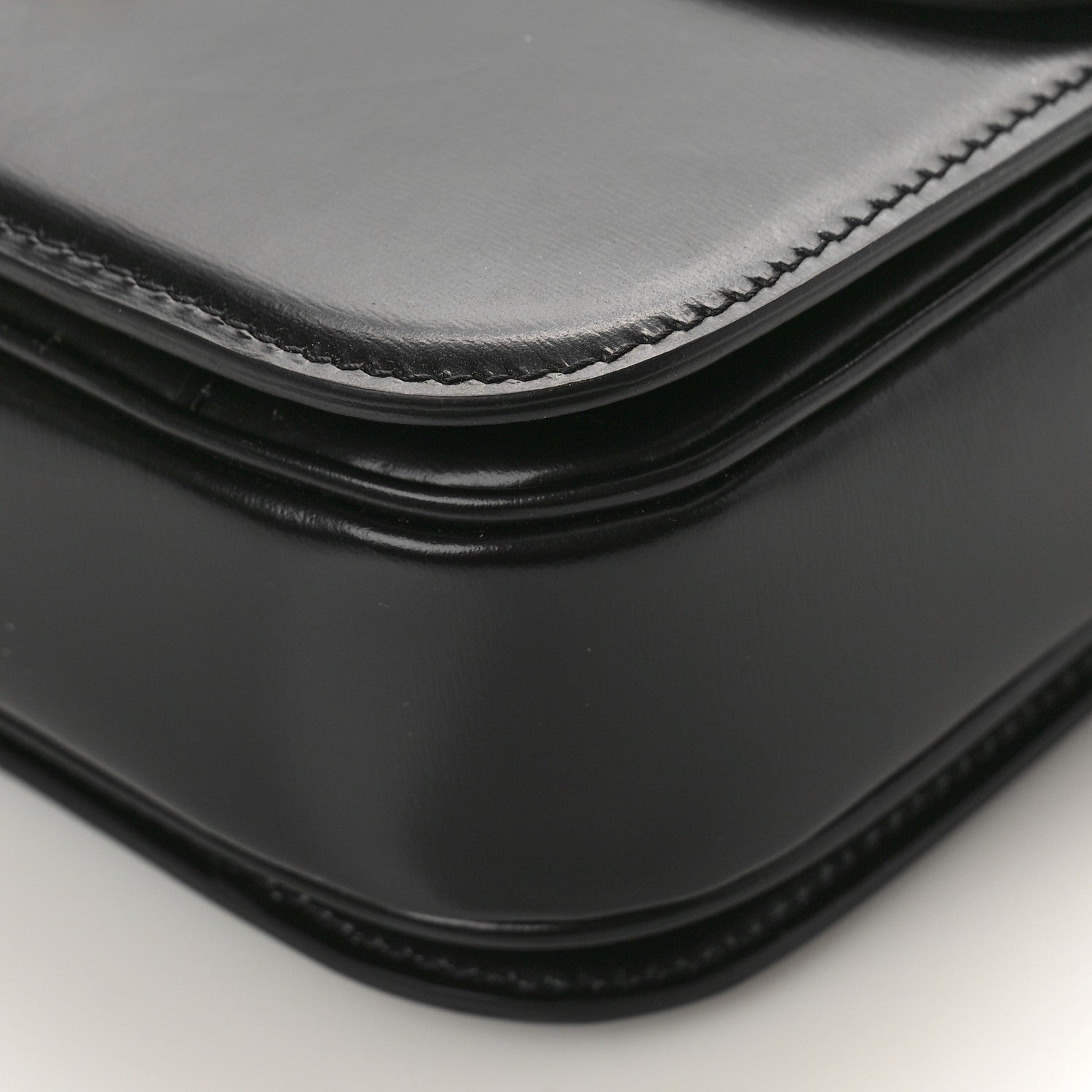 Celine Shiny Calfskin Medium Triomphe Black 8 of 13