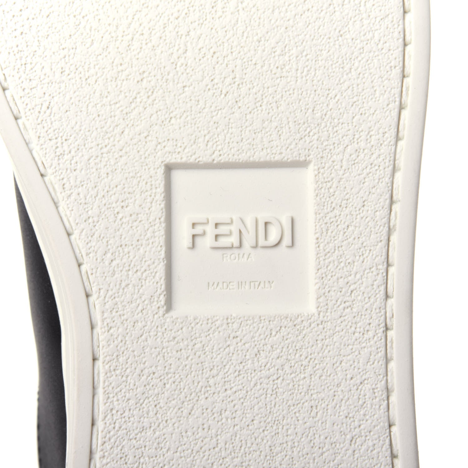 Fendi Vitello Lurex Rockoclick Slip On Sneakers 36 Black Gold 9 of 12